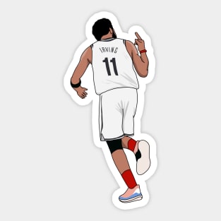 kyrie and the finger Sticker